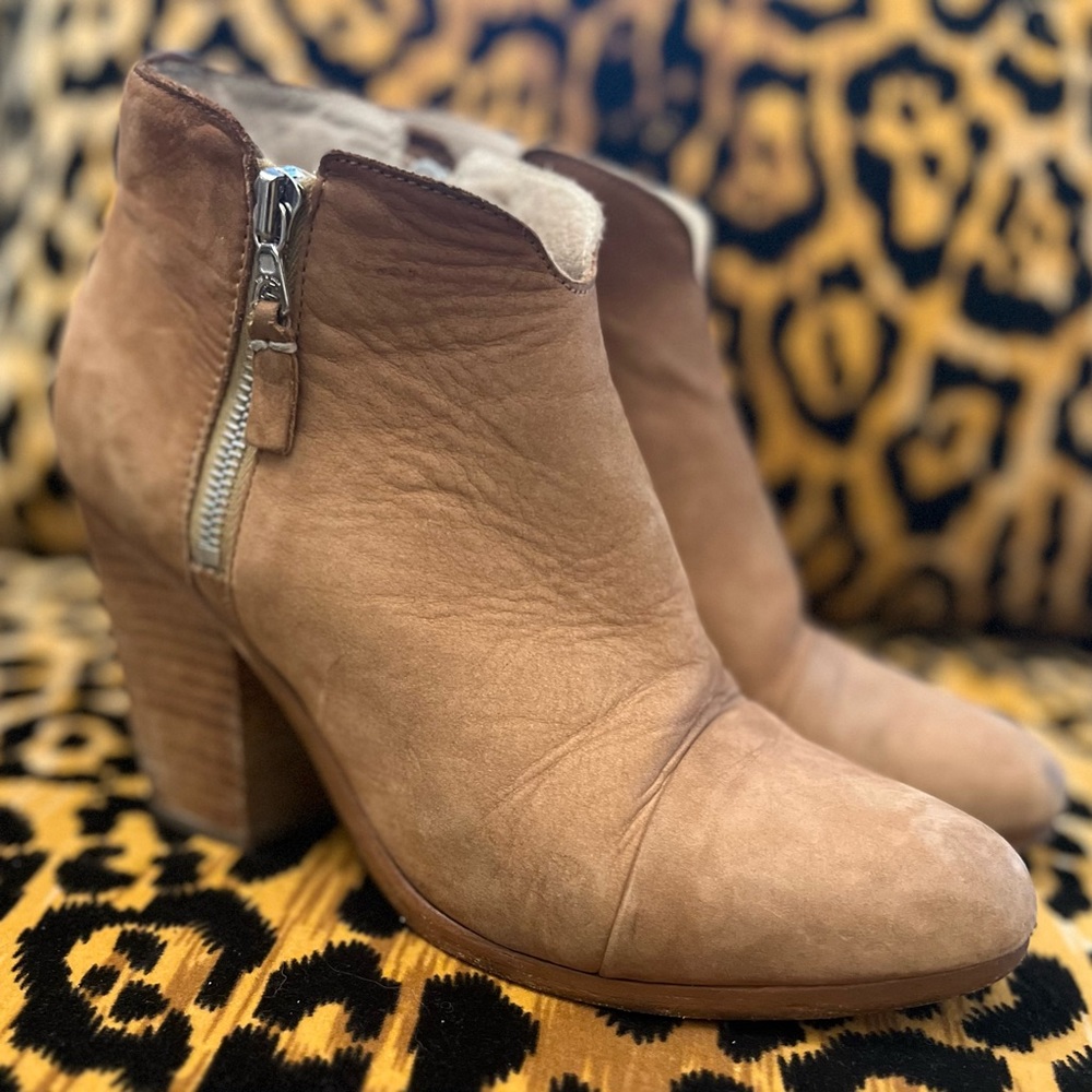 Light Brown/Beige Rag & Bone Booties - Picture 2 of 12